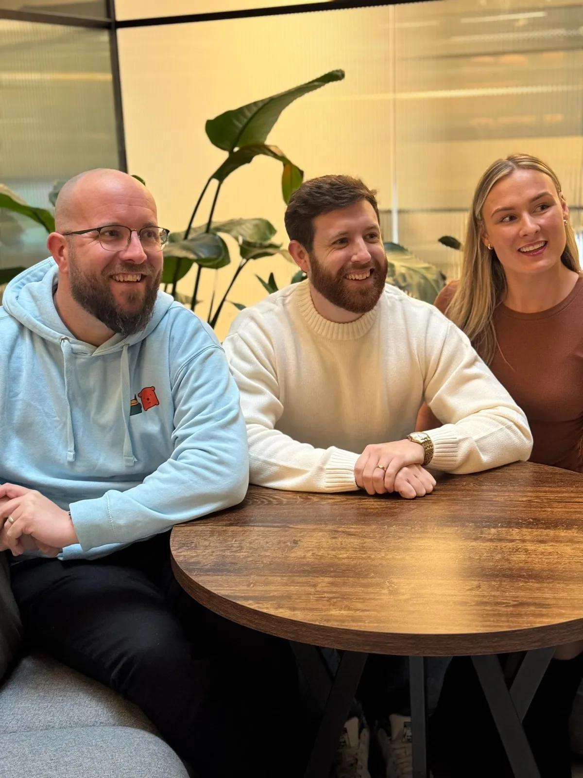 Joel, Martha and Neil of Codebreak in a strategy session