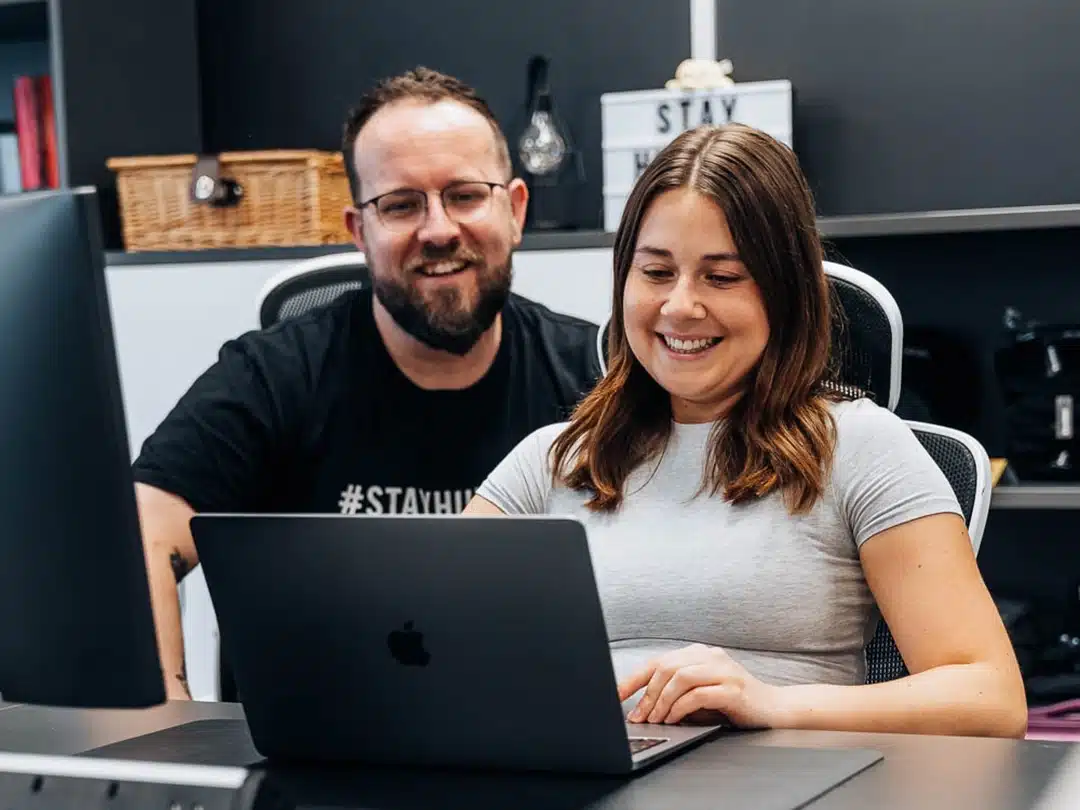 Joel Stone, founder, and Faye Glassey, marketing executive at Codebreak